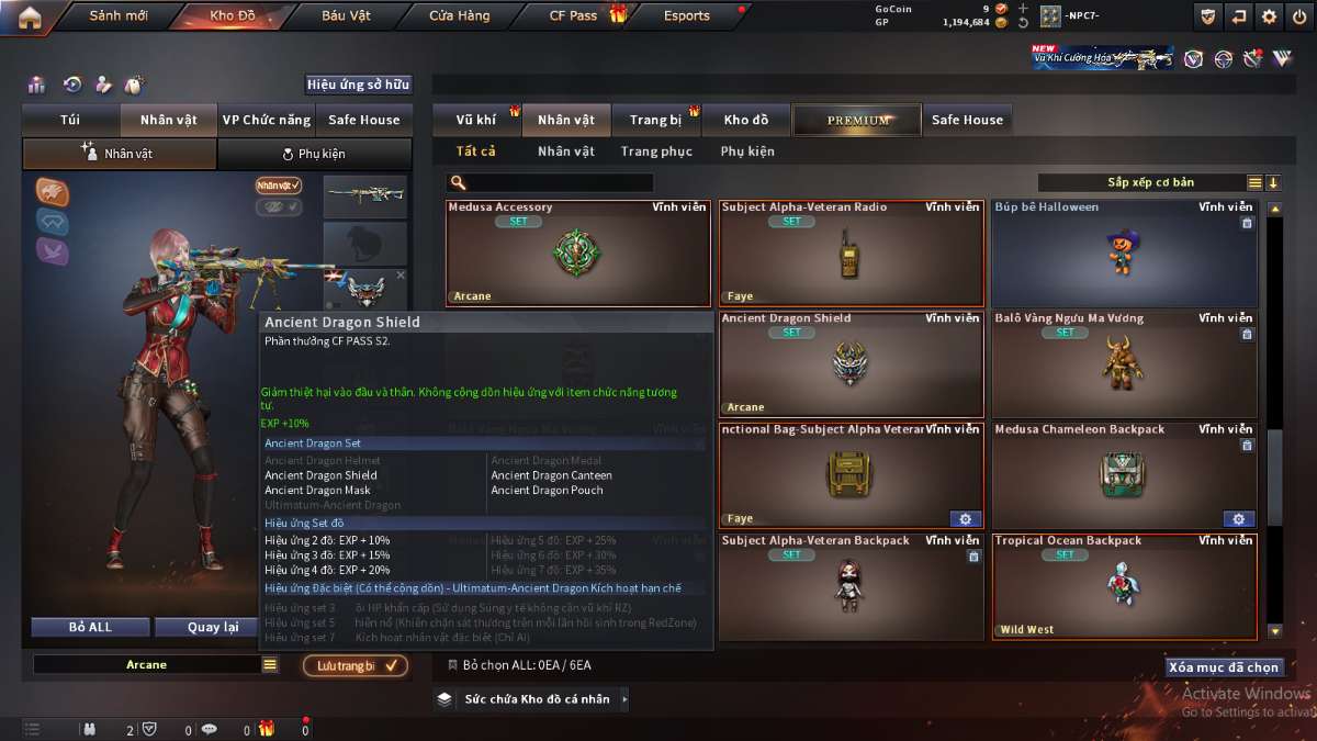 shop acc cf uy tin gia re